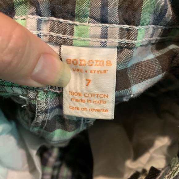 Boys plaid Shorts size 7 - Picture 5 of 5